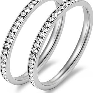 18K Gold Plated Stacking Rings for Oura Ring